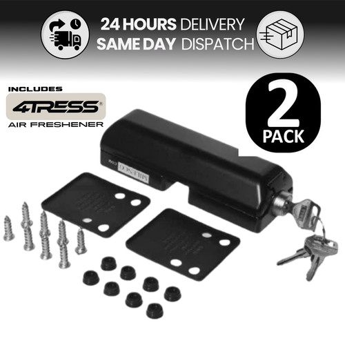 Van door security lock black - van,